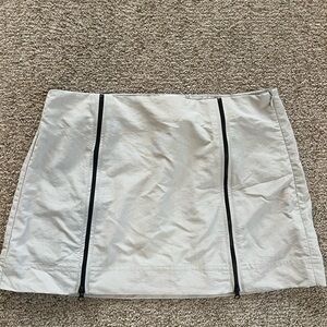 Light gray mini skirts from Zara cargo style size small ￼